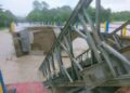 Jembatan Wae Mer Kembali Roboh