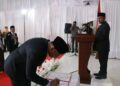 Bupati SBT Lantik Lim Pimpinan OPD Definitif