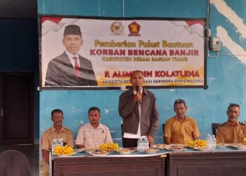 Anggota DPR RI Dari Gerindra Temui Korban Bencana Alam