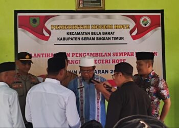Lantik Perangkat Negeri, Ini Kata Kepala Pemerintah Negeri Hote