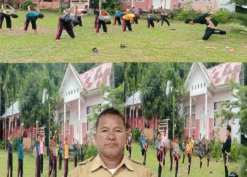 SD 9 Wakate Laksanakan Ekstrakulikuler Pencak Silat