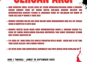 Sejumlah LSM Tolak Amahoru Jadi Sekda SBT